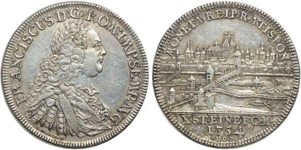 1 Талер Священна Римська імперія (962-1806) Срібло Francis I, Holy Roman Emperor (1708-1765)