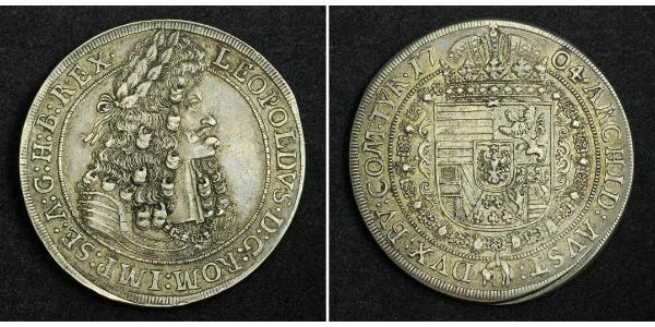 1 Талер Священна Римська імперія (962-1806) Срібло Леопольд I Габсбург(1640-1705)