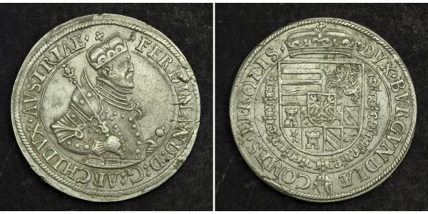 1 Талер Священна Римська імперія (962-1806) Срібло Фердинанд II Габсбург(1578 -1637)