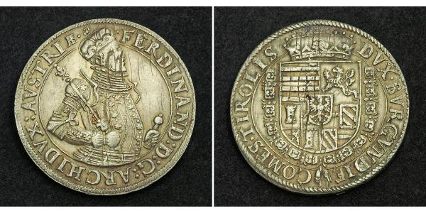 1 Талер Священна Римська імперія (962-1806) Срібло Фердинанд II Габсбург(1578 -1637)