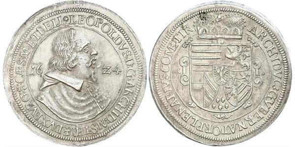 1 Талер Священна Римська імперія (962-1806) Срібло Leopold V, Archduke of Austria  (1586 – 1632)