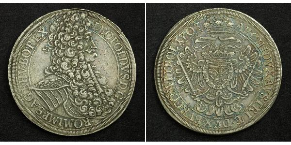 1 Талер Священна Римська імперія (962-1806) Срібло Леопольд I Габсбург(1640-1705)
