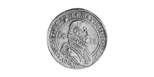 1 Талер Священна Римська імперія (962-1806) Срібло Maximilian III, Archduke of Austria (1558 – 1618)