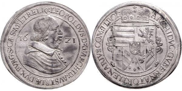 1 Талер Священна Римська імперія (962-1806) Срібло Leopold V, Archduke of Austria  (1586 – 1632)