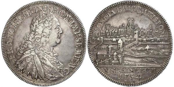 1 Талер Священна Римська імперія (962-1806) Срібло Francis I, Holy Roman Emperor (1708-1765)