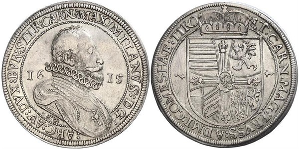 1 Талер Священна Римська імперія (962-1806) Срібло 