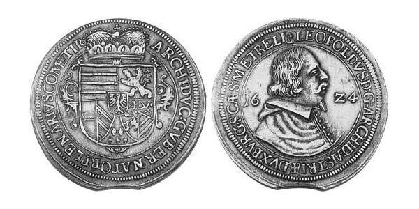 1 Талер Священна Римська імперія (962-1806) Срібло Leopold V, Archduke of Austria  (1586 – 1632)
