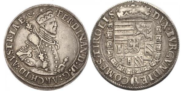 1 Талер Священна Римська імперія (962-1806) Срібло Фердинанд II Габсбург(1578 -1637)