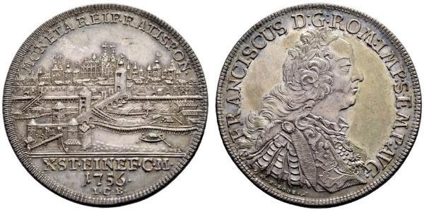1 Талер Священна Римська імперія (962-1806) Срібло Francis I, Holy Roman Emperor (1708-1765)