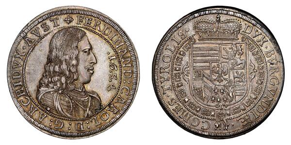 1 Талер Священна Римська імперія (962-1806) Срібло Ferdinand Charles, Archduke of Austria