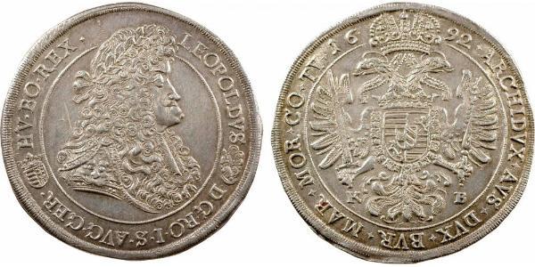 1 Талер Угорщина / Священна Римська імперія (962-1806) Срібло Леопольд I Габсбург(1640-1705)