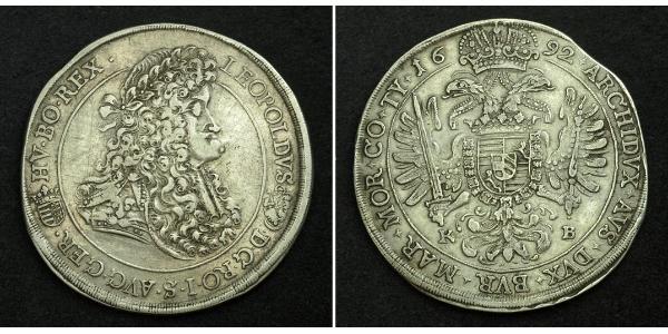 1 Талер Угорщина / Священна Римська імперія (962-1806) Срібло Леопольд I Габсбург(1640-1705)