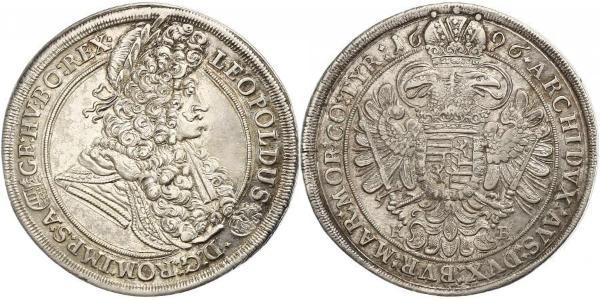 1 Талер Угорщина / Священна Римська імперія (962-1806) Срібло Леопольд I Габсбург(1640-1705)