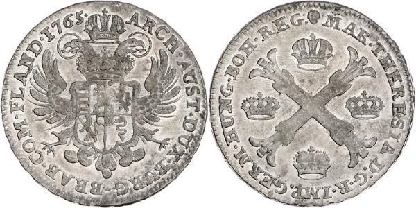 1 Талер / 1 Крона Австрийские Нидерланды (1713-1795) Серебро Maria Theresa of Austria (1717 - 1780)