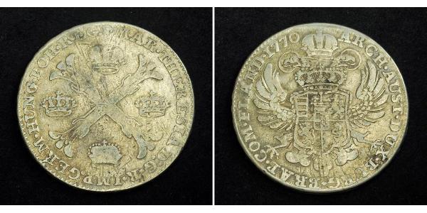 1 Талер / 1 Крона Австрийские Нидерланды (1713-1795) Серебро Maria Theresa of Austria (1717 - 1780)