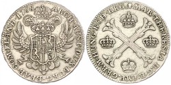 1 Талер / 1 Крона Австрійські Нідерланди (1713-1795) Срібло Maria Theresa of Austria (1717 - 1780)