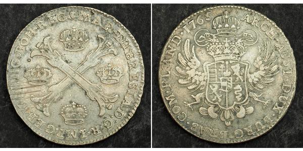 1 Талер / 1 Крона Австрійські Нідерланди (1713-1795) Срібло Maria Theresa of Austria (1717 - 1780)