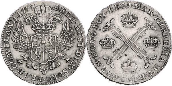1 Талер / 1 Крона Австрійські Нідерланди (1713-1795) Срібло Maria Theresa of Austria (1717 - 1780)