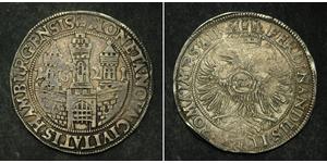 1 Талер / 32 Шиллинг Гамбург Серебро Ferdinand II, Holy Roman Emperor  (1578 -1637)