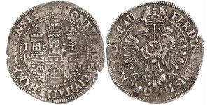 1 Талер / 32 Шиллинг Гамбург Серебро Ferdinand II, Holy Roman Emperor  (1578 -1637)
