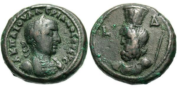 1 Тетрадрахма Римская империя (27BC-395) Бронза Валериан I (193-260)