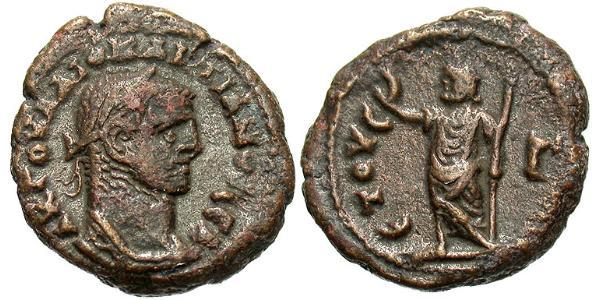 1 Тетрадрахма Римская империя (27BC-395) Бронза Диоклетиан (244-311)