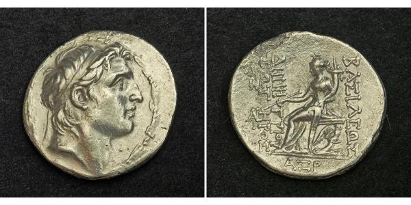 1 Тетрадрахма Государство Селевкидов (312BC-63 BC) Серебро Demetrius I Soter (185BC - 150BC)