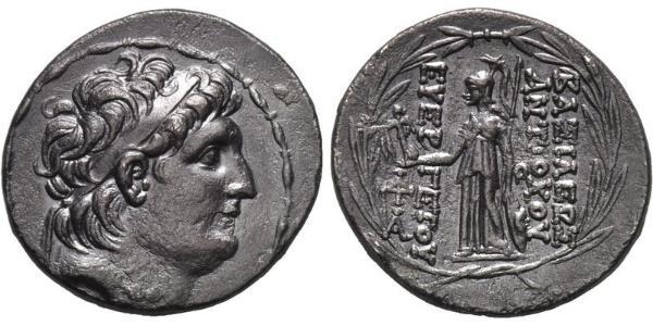 1 Тетрадрахма Государство Селевкидов (312BC-63 BC) Серебро Антиох VII Эвергет (?-129BC)