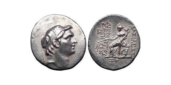 1 Тетрадрахма Государство Селевкидов (312BC-63 BC) Серебро Demetrius I Soter (185BC - 150BC)
