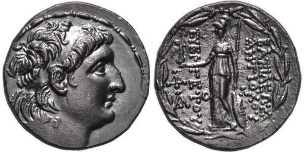 1 Тетрадрахма Государство Селевкидов (312BC-63 BC) Серебро Антиох VII Эвергет (?-129BC)