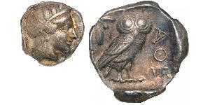 1 Тетрадрахма Древняя Греция (1100BC-330) Серебро 