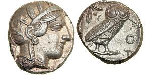 1 Тетрадрахма Древняя Греция (1100BC-330) Серебро 
