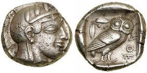 1 Тетрадрахма Древняя Греция (1100BC-330) Серебро 