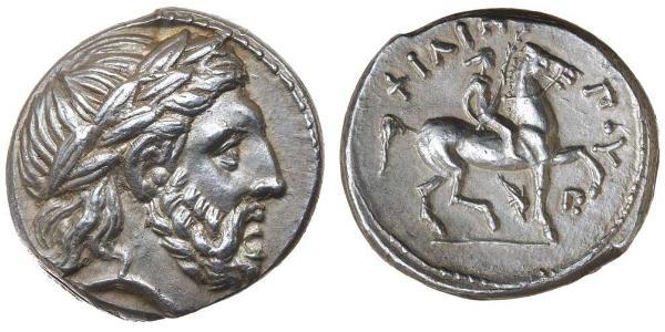 1 Тетрадрахма Древняя Греция (1100BC-330) Серебро Philip II of Macedon (382 BC - 336 BC)