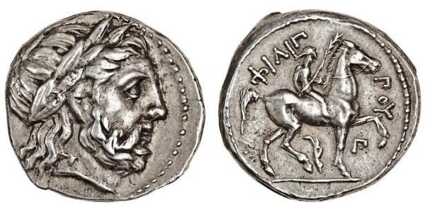 1 Тетрадрахма Древняя Греция (1100BC-330) Серебро Philip II of Macedon (382 BC - 336 BC)