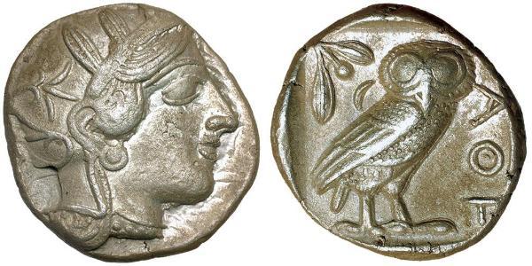 1 Тетрадрахма Древняя Греция (1100BC-330) Серебро 