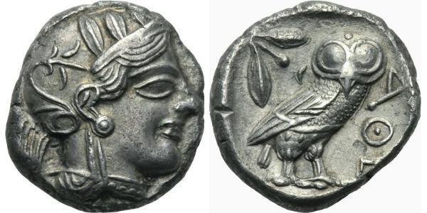 1 Тетрадрахма Древняя Греция (1100BC-330) Серебро 