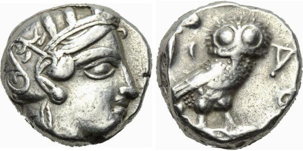 1 Тетрадрахма Древняя Греция (1100BC-330) Серебро 