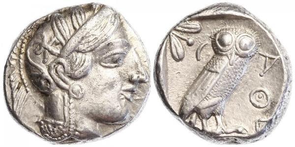 1 Тетрадрахма Древняя Греция (1100BC-330) Серебро 