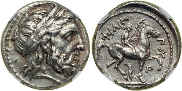 1 Тетрадрахма Древняя Греция (1100BC-330) Серебро Philip II of Macedon (382 BC - 336 BC)