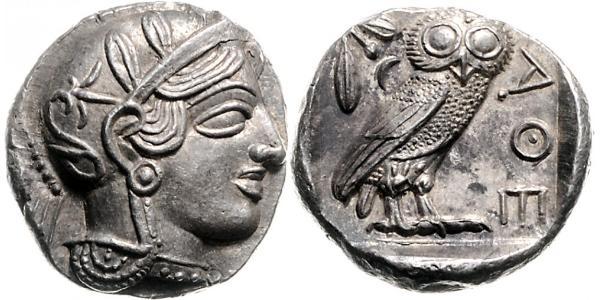 1 Тетрадрахма Древняя Греция (1100BC-330) Серебро 