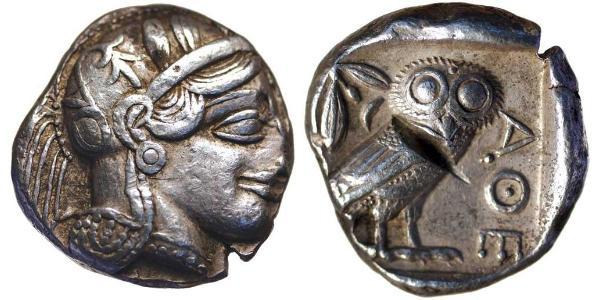 1 Тетрадрахма Древняя Греция (1100BC-330) Серебро 