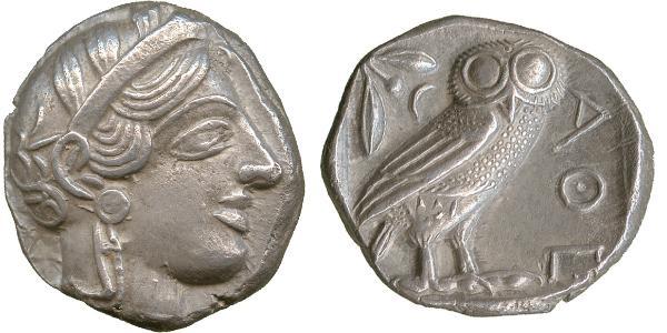 1 Тетрадрахма Древняя Греция (1100BC-330) Серебро 