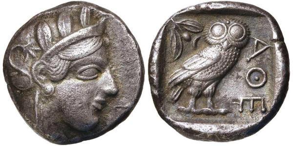1 Тетрадрахма Древняя Греция (1100BC-330) Серебро 