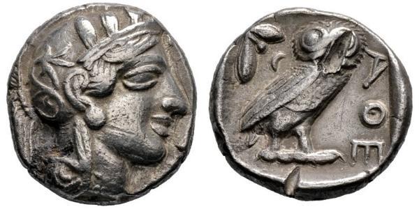 1 Тетрадрахма Древняя Греция (1100BC-330) Серебро 