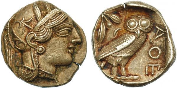 1 Тетрадрахма Древняя Греция (1100BC-330) Серебро 