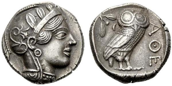 1 Тетрадрахма Древняя Греция (1100BC-330) Серебро 