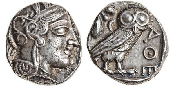 1 Тетрадрахма Древняя Греция (1100BC-330) Серебро 