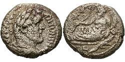 1 Тетрадрахма Римская империя (27BC-395) Серебро Антонин Пий  (86-161)