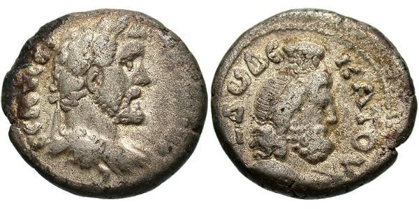 1 Тетрадрахма Римская империя (27BC-395) Серебро Антонин Пий  (86-161)